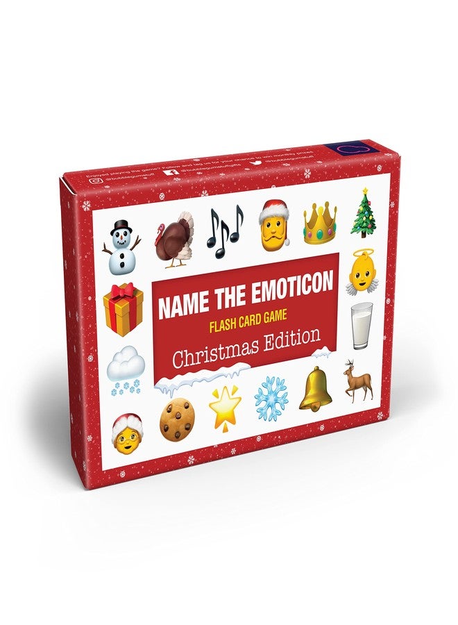 Bubblegum Stuff - Name The Emoticon Game - Christmas Edition - Guess Christmas Item Funny Emoji Flash Card Board Game - Fun Memory Game - Suitable for Family, Kids, Teenagers & Adults… - Image 1